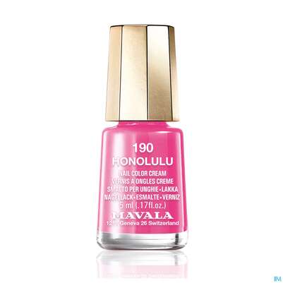 Sie sehen eine Packung Mavala Nagellacke 190 Honolulu 5ml, Produktbild: 01 Mavala Nagellacke 190 Honolulu 5ml, A-Nr.: 4020169 - 01