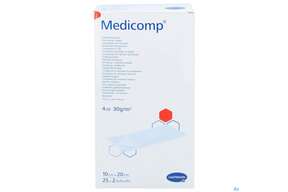 Kompressen Medicomp Vliesstoff 4fach Steril 10x 20cm 25x2 50st, A-Nr.: 1652012 - 01