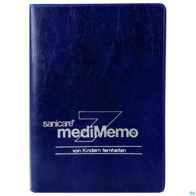 Sie sehen eine Packung Medikamentendispenser 7 Tage Sanicare Medimemo 1st, Produktbild: 01 Medikamentendispenser 7 Tage Sanicare Medimemo 1st, A-Nr.: 1513109 - 01