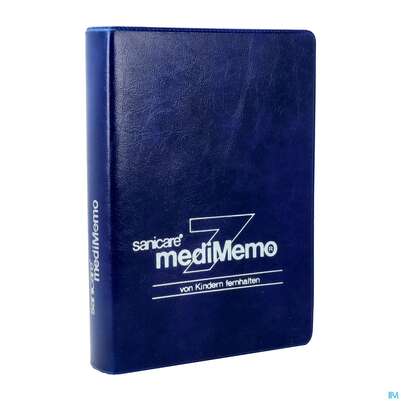 Sie sehen eine Packung Medikamentendispenser 7 Tage Sanicare Medimemo 1st, Produktbild: 02 Medikamentendispenser 7 Tage Sanicare Medimemo 1st, A-Nr.: 1513109 - 02