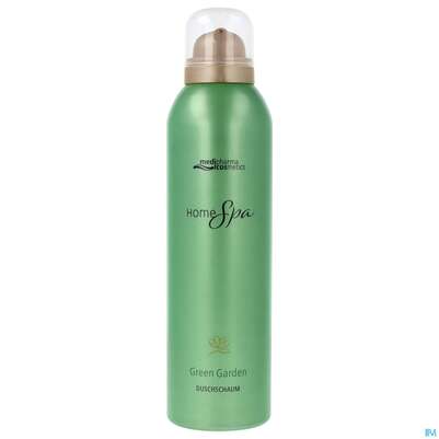 Sie sehen eine Packung Medipharma Cosmetics Home Spa Green Garden Duschschaum 200ml, Produktbild: 01 Medipharma Cosmetics Home Spa Green Garden Duschschaum 200ml, A-Nr.: 5775929 - 01