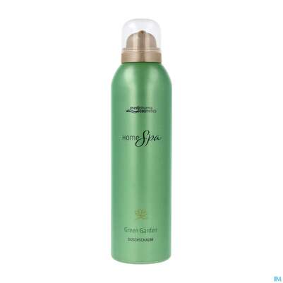 Sie sehen eine Packung Medipharma Cosmetics Home Spa Green Garden Duschschaum 200ml, Produktbild: 02 Medipharma Cosmetics Home Spa Green Garden Duschschaum 200ml, A-Nr.: 5775929 - 02