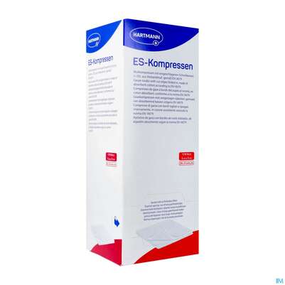 Sie sehen eine Packung Mullkompressen-es Hartmann/steril 16fach 17faedig 5x 5cm 20x5 100st, Produktbild: 02 Mullkompressen-es Hartmann/steril 16fach 17faedig 5x 5cm 20x5 100st, A-Nr.: 3062668 - 02