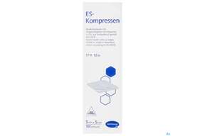 Mullkompressen-es Hartmann/unsteril 12fach 17faedig 5x 5cm 100st, A-Nr.: 1152930 - 01
