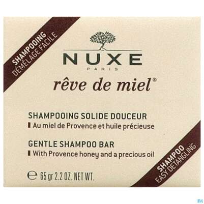 Sie sehen eine Packung Shampoon Nuxe Reve Die Miel Solid 65g, Produktbild: 01 Shampoon Nuxe Reve Die Miel Solid 65g, A-Nr.: 5602637 - 01