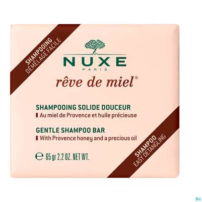 Sie sehen eine Packung Shampoon Nuxe Reve Die Miel Solid 65g, Produktbild: 02 Shampoon Nuxe Reve Die Miel Solid 65g, A-Nr.: 5602637 - 02