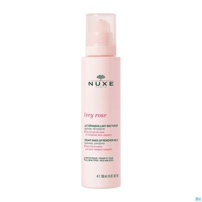 Sie sehen eine Packung Nuxe Very Rose Clean/milk Reinigungsmilch 200ml, Produktbild: 02 Nuxe Very Rose Clean/milk Reinigungsmilch 200ml, A-Nr.: 5301321 - 02