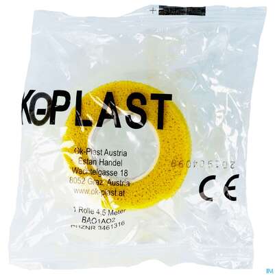 Sie sehen eine Packung Ok-plast Pflaster +fingerverband 4,5mx2,5cm Natur 1st, Produktbild: 01 Ok-plast Pflaster +fingerverband 4,5mx2,5cm Natur 1st, A-Nr.: 3461316 - 01