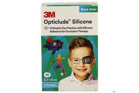 Augenpflaster Opticlude Silicone Boy Maxi 5,7x 8cm 2739pb 50st, A-Nr.: 4531125 - 01