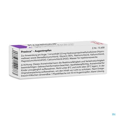 Prosicca Augentropfen 10ml, A-Nr.: 1290773 - 03