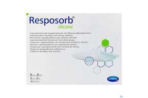 Wundauflagen Resposorb/silicone 8x 8cm Alt 10st, A-Nr.: 5340864 - 01