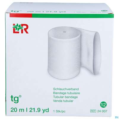 Sie sehen eine Packung Schlauchverband Tg Gr 12 12cm Oberschenkel Extra Gross, Kinderr. 20m, Produktbild: 01 Schlauchverband Tg Gr 12 12cm Oberschenkel Extra Gross, Kinderr. 20m, A-Nr.: 2364812 - 01