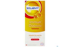 D3 Tabl Solarvit K2 Immun Duo Forte 60st, A-Nr.: 4899598 - 01