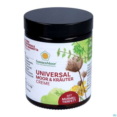 Sie sehen eine Packung Sonnenmoor Universal Moor +kraeuter- Oelcreme +murmeltierfett 140g, Produktbild: 01 Sonnenmoor Universal Moor +kraeuter- Oelcreme +murmeltierfett 140g, A-Nr.: 5107010 - 01