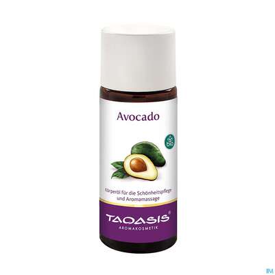 Sie sehen eine Packung Taoasis Avocado Basisöl Bio 50ml, Produktbild: 03 Taoasis Avocado Basisöl Bio 50ml, A-Nr.: 3162269 - 03