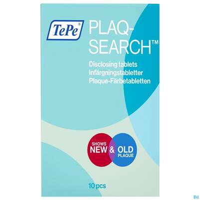 Sie sehen eine Packung Tepe Plaquesearch Tabl 10st, Produktbild: 01 Tepe Plaquesearch Tabl 10st, A-Nr.: 4098013 - 01