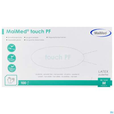 Sie sehen eine Packung Untersuchungshandschuhe Latex Unsteril Puderfrei Grip Light M 26759 100st, Produktbild: 01 Untersuchungshandschuhe Latex Unsteril Puderfrei Grip Light M 26759 100st, A-Nr.: 2066730 - 01