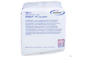 Vlieskompressen Unsteril 4fach 10x 10cm 21230 100st, A-Nr.: 4798555 - 01