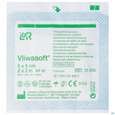 Sie sehen eine Packung Vlieskompressen Vliwasoft 4fach Steril 5x 5cm 2st, Produktbild: 01 Vlieskompressen Vliwasoft 4fach Steril 5x 5cm 2st, A-Nr.: 1016902 - 01