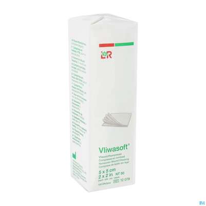 Vlieskompressen Vliwasoft 6fach/unsteril Lose 5x 5cm 100st, A-Nr.: 1372790 - 02