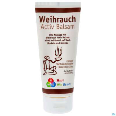 Sie sehen eine Packung Weihrauch Activ Hws Balsam 100ml, Produktbild: 01 Weihrauch Activ Hws Balsam 100ml, A-Nr.: 2006923 - 01