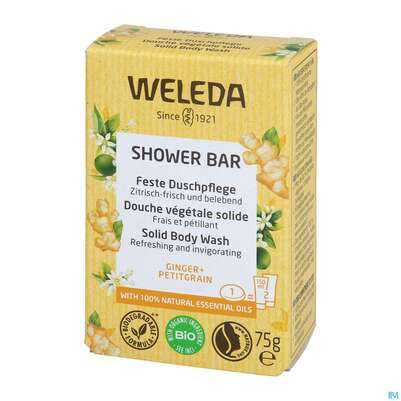 Weleda Feste Duschpflege Ginger +petitgrain 75g, A-Nr.: 5565238 - 02