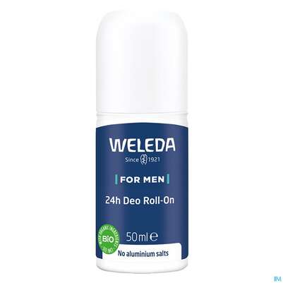 Sie sehen eine Packung Weleda For Men 24h Deo Roll-on 50ml, Produktbild: 01 Weleda For Men 24h Deo Roll-on 50ml, A-Nr.: 4540207 - 01