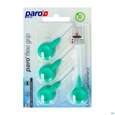 Sie sehen eine Packung Zahnbuersten Paro Flexigrip 5,0mm Gruen 4st, Produktbild: 02 Zahnbuersten Paro Flexigrip 5,0mm Gruen 4st, A-Nr.: 2652729 - 02