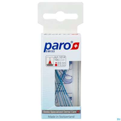 Sie sehen eine Packung Zahnbuersten Paro Isola Buerste 2,5mm Blau 10st, Produktbild: 01 Zahnbuersten Paro Isola Buerste 2,5mm Blau 10st, A-Nr.: 1577150 - 01