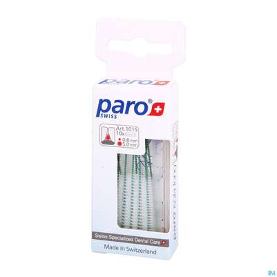 Sie sehen eine Packung Zahnbuersten Paro Isola Buerste 5mm Gruen 10st, Produktbild: 02 Zahnbuersten Paro Isola Buerste 5mm Gruen 10st, A-Nr.: 1112853 - 02