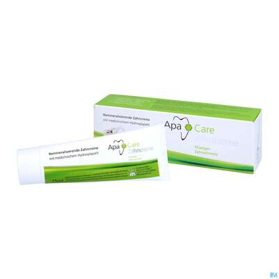 Sie sehen eine Packung Zahnpaste Apacare Reminieralisierende Zahncreme 75ml, Produktbild: 04 Zahnpaste Apacare Reminieralisierende Zahncreme 75ml, A-Nr.: 3821016 - 04