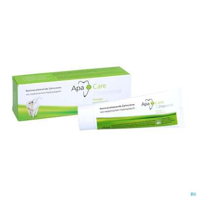 Sie sehen eine Packung Zahnpaste Apacare Reminieralisierende Zahncreme 75ml, Produktbild: 05 Zahnpaste Apacare Reminieralisierende Zahncreme 75ml, A-Nr.: 3821016 - 05