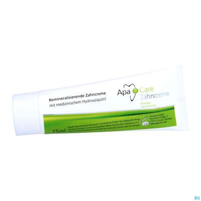 Sie sehen eine Packung Zahnpaste Apacare Reminieralisierende Zahncreme 75ml, Produktbild: 06 Zahnpaste Apacare Reminieralisierende Zahncreme 75ml, A-Nr.: 3821016 - 06