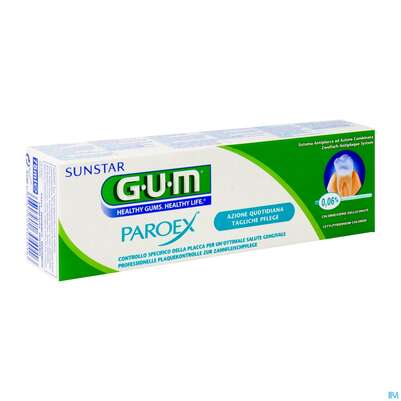 Sie sehen eine Packung Zahnpaste Gum Paroex +chx 0,06% Langzeitpflege 1750 75ml, Produktbild: 02 Zahnpaste Gum Paroex +chx 0,06% Langzeitpflege 1750 75ml, A-Nr.: 3444045 - 02